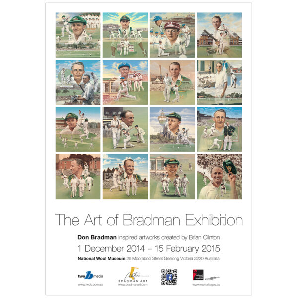 THE ART OF BRADMAN EXHIBITION LIMITED EDITION FULL COLOUR PRINT