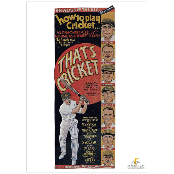 THAT'S CRICKET 1931 MOVIE POSTER FULL COLOUR REPRODUCTION PRINT