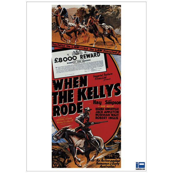 WHEN THE KELLYS RODE 1934 MOVIE POSTER FULL COLOUR REPRODUCTION PRINT